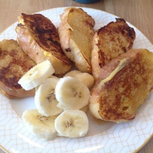 フランスパンで、フレンチトースト